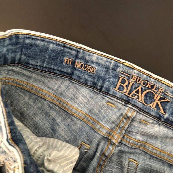 BUCKLE BLACK Fit No. 256 Boyfriend Stretch Short size 25 - Picture 11 of 14